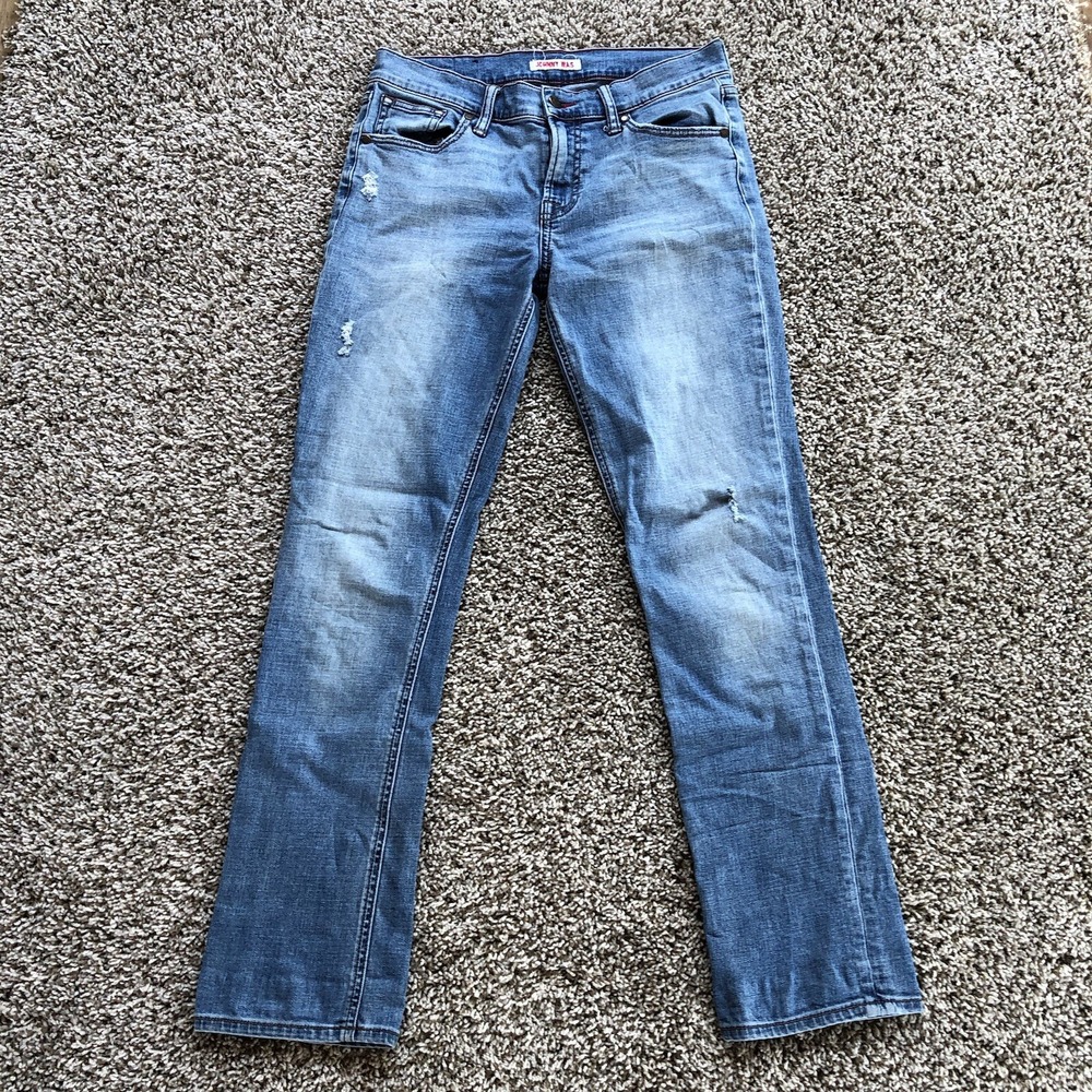 Johnny Was Jeans Womens (Fits 30x29) The Skinny Mid Rise Light Wash Denim Blue